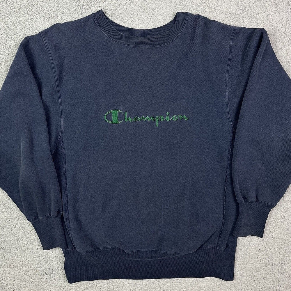 Vintage CHAMPION REVERSE WEAVE Men’s Crewneck Sweater Spell Out Size Large